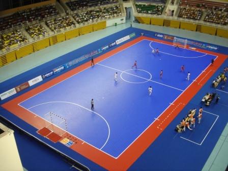 Sàn Futsal lắp đặt cho sân bóng đá mini  - Asian Indoor Games